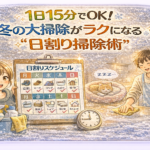 1日15分でOK!冬の大掃除がラクになる“日割り掃除術” 1日15分でOK!冬の大掃除がラクになる“日割り掃除術”