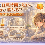 なぜ日照時間が短いと気分が落ちる?原因と改善テクニック なぜ日照時間が短いと気分が落ちる?原因と改善テクニック
