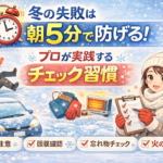 冬の失敗は朝5分で防げる!プロが実践するチェック習慣 冬の失敗は朝5分で防げる!プロが実践するチェック習慣