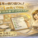 月末の振り返りに！1か月でできる生活改善チェックリスト